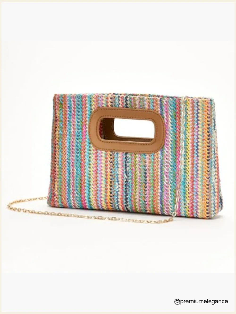 Straw Clutch Purse with Top Handle Beach Vacation Evening Bag Crossbody Clutch